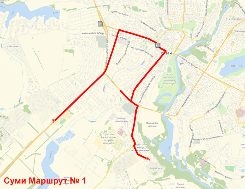 Маршрутка 1 Сумы