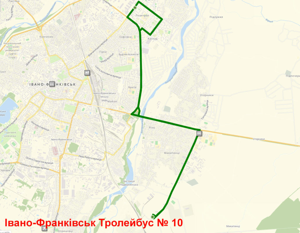Тролейбус 10 Івано-Франківськ