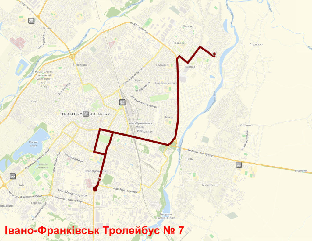 Тролейбус 7 Івано-Франківськ