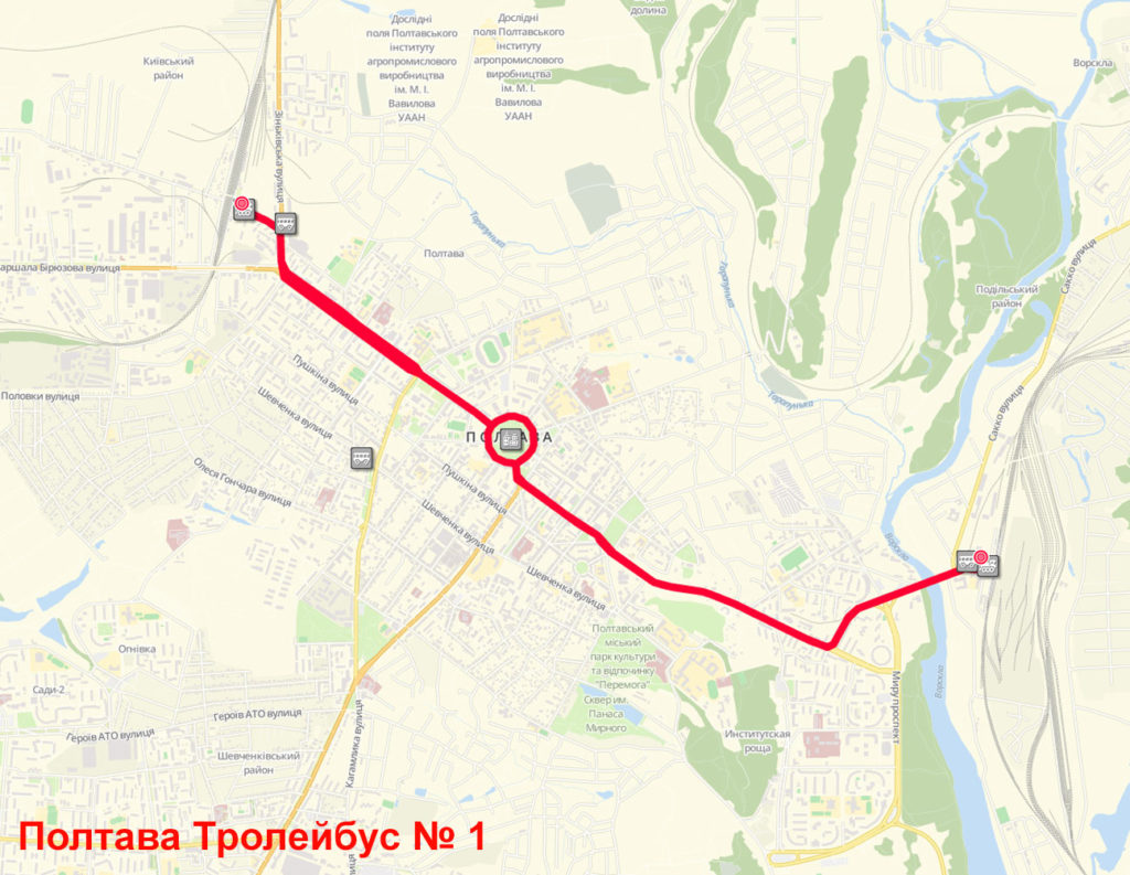 Троллейбус 1 Полтава