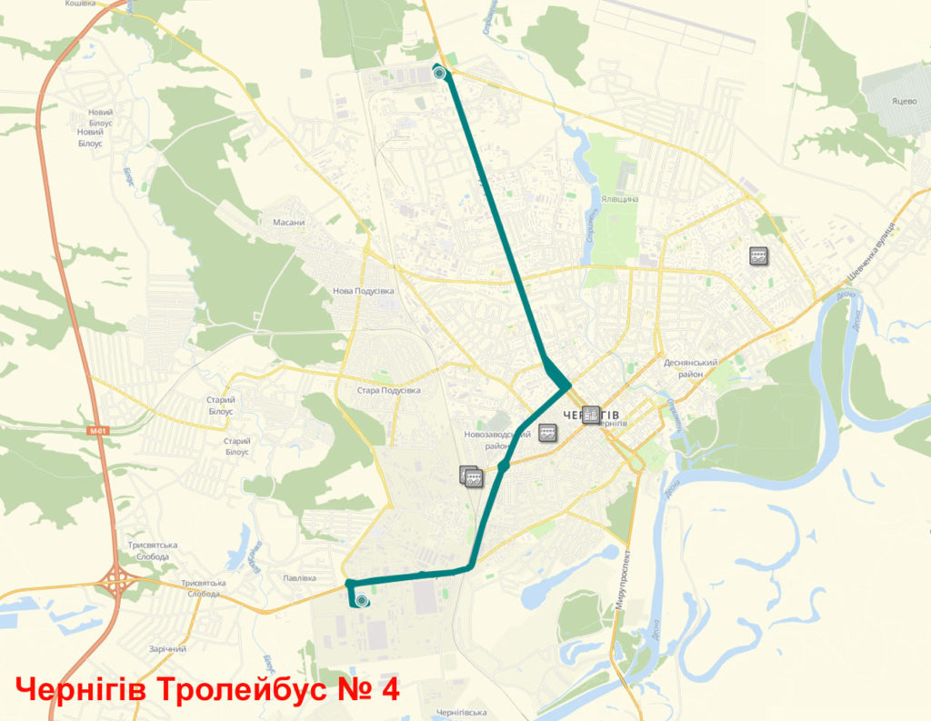 Троллейбус 4 Чернигов
