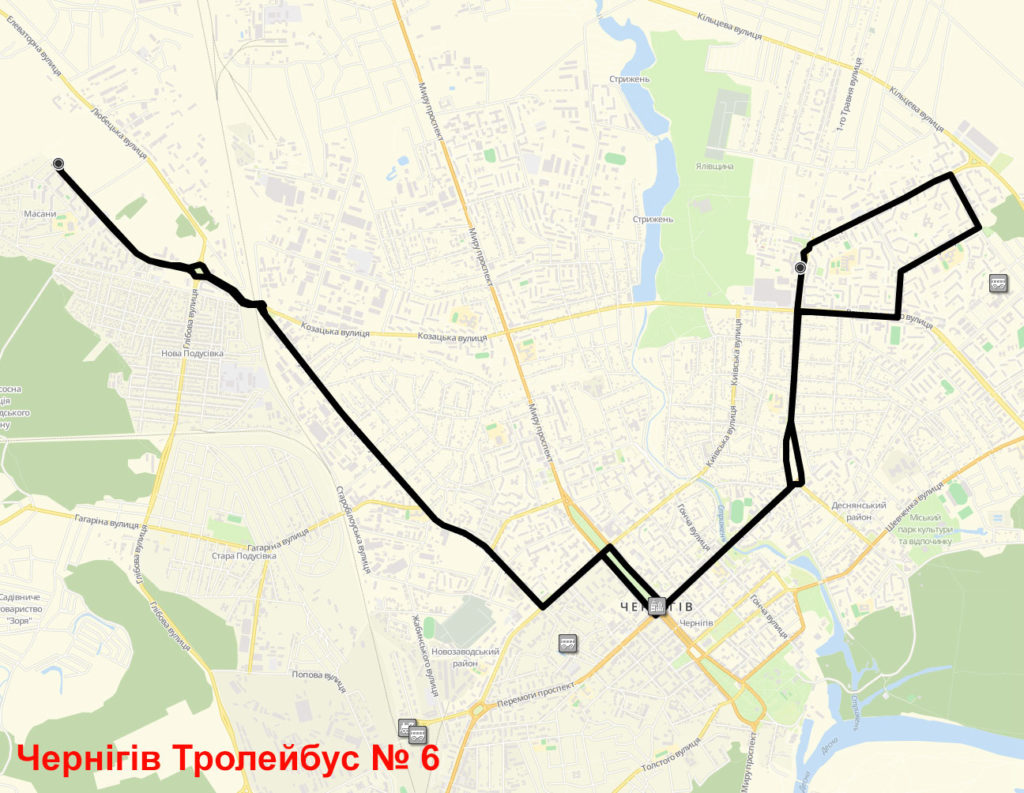Троллейбус 6 Чернигов