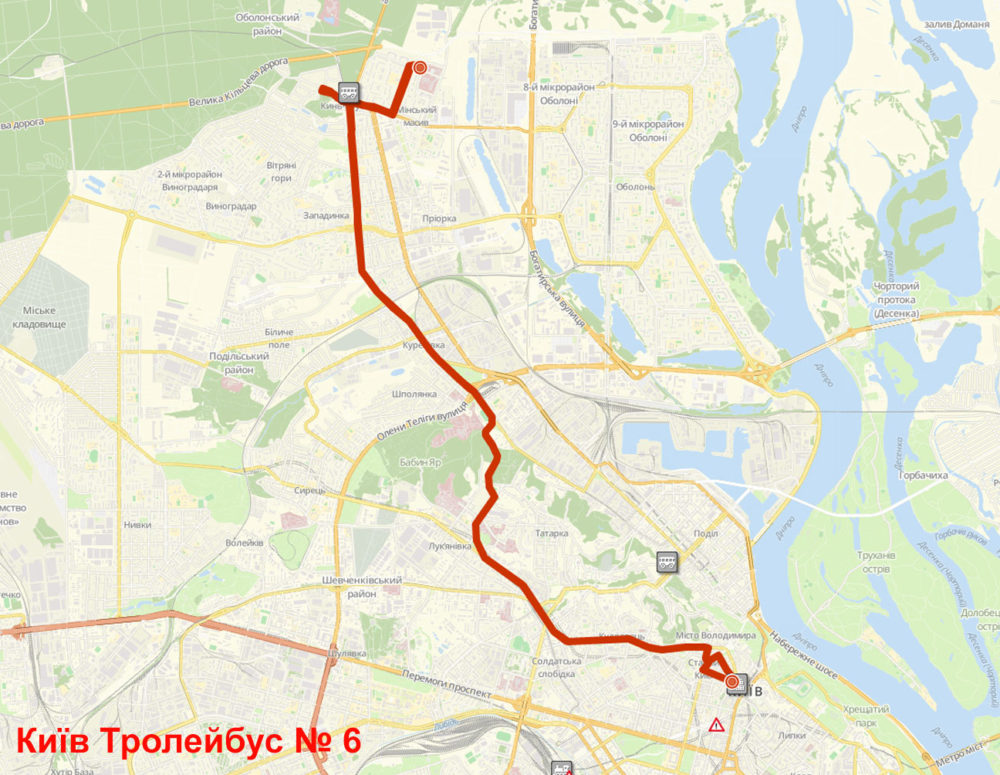 Троллейбус 6 Киев