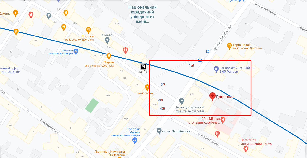 метро Пушкинская адрес
